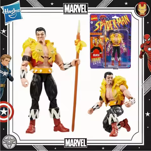 【IN STOCK】Ko Ml Legends Spiderman Enemies Kraven Action Figures Toys 6 Inch Sergei Kravinoff Movable