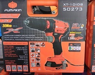 สว่านกระแทกไร้สาย พร้อมแบตเตอรี่ PUMPKIN XT-10IDB 50273 12 โวลต์ จำนวน1ชุด