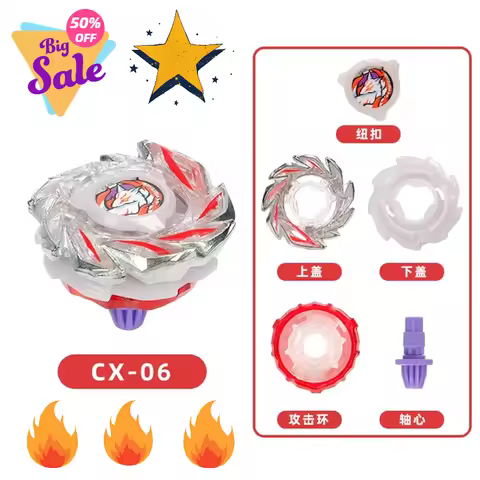 Agile Creativity Solong4u CX Spinning Tops Gyros for Kids Gift Without Launcher