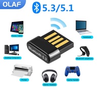 5.1/5.3 Bluetooth Adapter USB Bluetooth Receiver BT5.0 Dongle For PC Wireless Mouse Bluetooth Earphone Headset Speaker