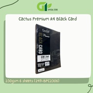 [GY Office] Cactus Premium A4 Black Card 230gsm 6 sheets /120gsm 15sheets