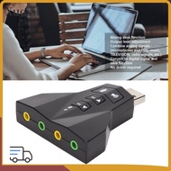 XUEXII USB Sound Card, Independent Sound Card Dual Audio Interface Virtual 7.1 Sound Card, Plug and 