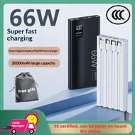 ⭐🇸🇬 3C PD 40W 66W Super Fast Charging Powerbank 20000mAh/30000mAh Power Bank Qc3.0 Charger Support P