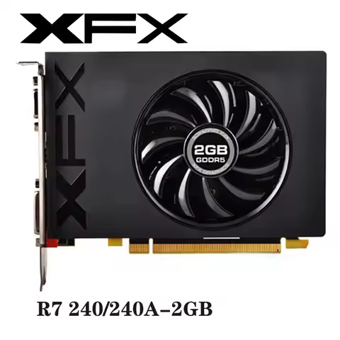 Used XFX Radeon R7 240A 2GB Video Cards GPU For AMD Radeon R7240A GDDR5 128bit Graphics Screen Cards