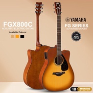 Yamaha FGX800C 41'' Dreadnought Solid Spruce Top Acoustic Electric Guitar With Pickup (FGX800)