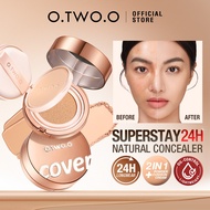 O.TWO.O 2 Dalam 1 Foundation & Setting Powder BB Cream Cushion Full Cover 4 Warna
