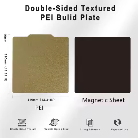 Geeetech Textured PEI Build Plate for A10/A20 A20T/A30 Series 3D Printer 235/260/310mm PEI Flexible 