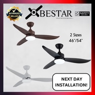 Bestar Razor Smart Wifi DC Motor Ceiling Fan 46 / 54 inch with LED Light