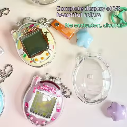 Only For Tamagotchi Connection V3 Protective Case Transparent Hard Shell Storage Box Dustproof Penda