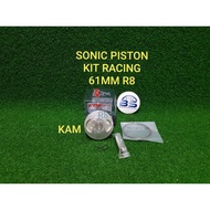 SONIC PISTON KIT RACING 61MM R8