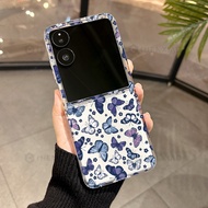 For Casing Xiaomi Mix Flip 5G Painted butterfly Hard Flip Case For Xiaomi Mix Flip MixFlip Shockproo