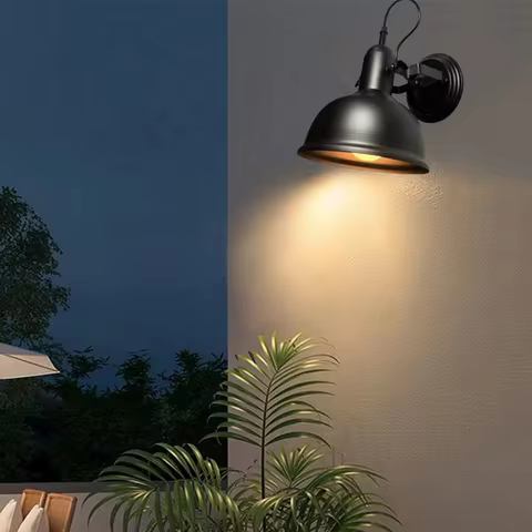 Industrial Wall Sconce Lamp Rustic Vintage Metal E27 Wall Light Bedside Lamp for Bedroom Reading Kit