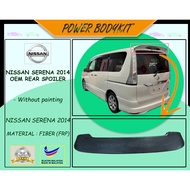 ✨ Nissan Serena 2014 OEM Rear Spoiler Material Fiber (FRP)
