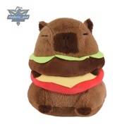 1 Piece Realistic Capybara Burger Plush, Cute Capybara Stuffed Animal Pillow Plushie Toy, Soft Hambu