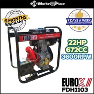 EUROX 22HP 672CC Diesel High Pressure Pump / Water Pump FDH1103