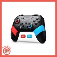 "Upgraded" Switch controller with macro function, rear buttons, and sleep mode wake-up function. Compatible with Nintendo Switch, wireless Switch pro controller with gyro sensor, rapid fire function, vibration function, rear buttons, and procon Nintendo S