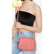 ictoria’s Secret The Victoria Top Zip Crossbody Bag Shoulder Bag In Pink Coral