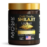 Organic Himalayan Shilajit Resin with Fulvic Acid, Humic Acid, 85+ Minerals- Gold Grade Plus - 100g,