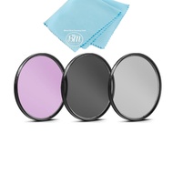 37mm 3 Piece Filter Kit (UV-CPL-FLD) for Canon HF W10, HF W11, Olympus Pen E-PL10, OM-D E-M10 Mark I