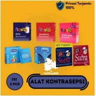 Kondom Sutra Gerigi Kondom Durex Kondom Fiesta Sutra Kondom Alat Kontrasepsi Pria Isi 3