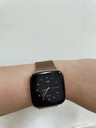 Fitbit versa 2  健康運動智慧手錶（二手）（玫瑰金）