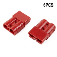 Toolstar 6Pcs 50A Anderson Type Plug Connector 12-6AWG Forklift Butt Plug 50A ตัวเชื่อมต่อกระแสสูง