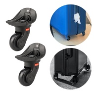 [szlztmy2mg] 2 Pieces Luggage Wheels Double Row Roller Travelling Bag Luggage Suitcase Replacement W