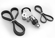 90K-39390 Serpentine Belt Drive Component Kit for Mazda 3/6/CX-3/CX-5/CX-9/MX-5 Miata,2012-2021,2.0L