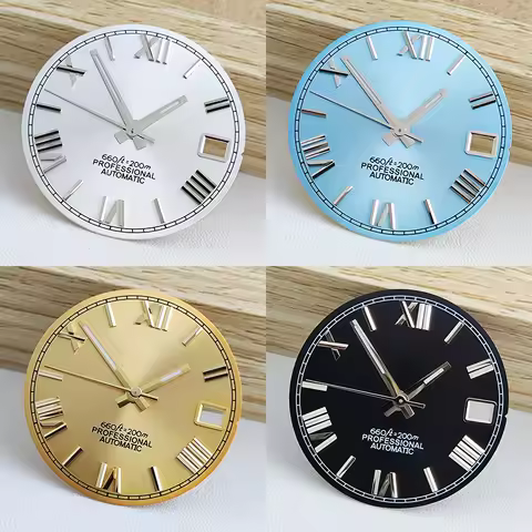 NH35 Roman numeral 28.5mm dial NH35 dial is suitable for NH35 NH36 movement watch accessories repair