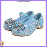 Kids Girl Shoes Frozen Elsa Shoes Crystal  Princess Sandals High Heels Soft Bottom Children Party Sh
