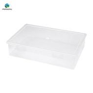 Plastic File Organizer Transparent Square Storage Box A4 Storage Box File Storage Box