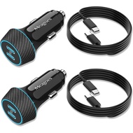 2 Pack 90W USB C Car Charger Super Fast Charging for iPhone 17 Pro Max/Air/16/15/iPad,  Android Phon