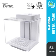 Marina Betta EZ Care Plus Aquarium Kit 1.35 Gallon 5L Desktop Fish Tank Bekas Ikan Laga