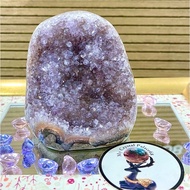 Purple Lavender Amethyst Geode Crystal