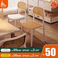 Rattan Chair Kerusi Meja Makan Dining Chair Study Chair Kerusi Plastik Kerusi Rotan Nordic Chair Ker