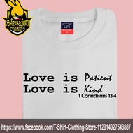 NEW TRENDING T SHIRT WORSHIP LOVE IS PATIENT LOVE IS KIND 1 CORINTHIANS 13:4 HIGH QUALITY UNISEX