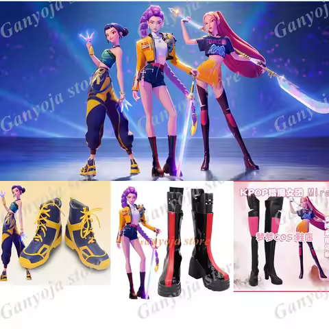 KPop Demon Hunters Rumi Mira Zoey Cosplay Shoes Carnival Party Halloween Boots Custom Made Women Gir
