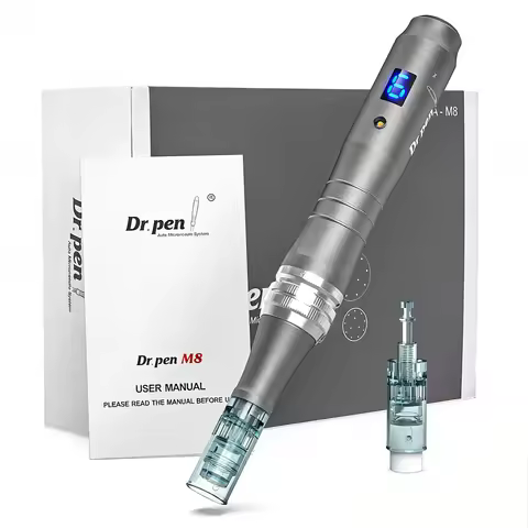 New Dr Pen M8 6-Speed Adjustment Wireless Microneedle Derma Pen M8 Micro Needling Beauty Pen with 2 