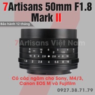 Ống kính 7Artisans 50mm F1.8 Mark II - Lens chân dung giá rẻ cho Fujifilm Sony M4/3 Olympus/Panasoni