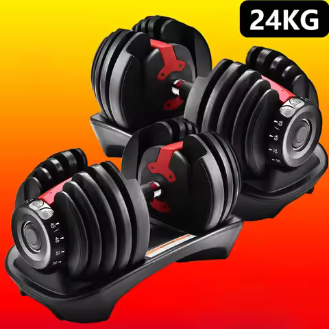 24KG Dumbbells Rubber Iron Adjustment Multiple Weight Dumbell Cheap Adjustable Dumbbells Home fitnes