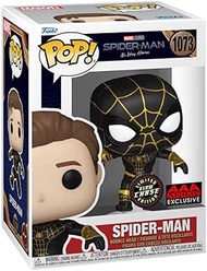 Funko Pop Spiderman No Way Home (Masked) GITD Chase Figure (AAA Anime Exclusive) Black