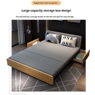 Foldable Day-bed Multifunctional Living Room Sofa Bed Solid Wood with Storage
