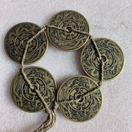 Thick Brass Coin 43mm Five Emperor Coin Brass Thickened Five Emperor Coin Brass Coin Ornament Pendan