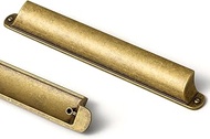 Goo-Ki 6 Pack Antique Brass Cabinet Cup Pulls Bin Drawer Handles, 7.56"(192mm) c-c Vintage Retro Bra