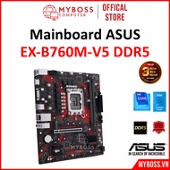 [Genuine Product] ASUS EX-B760M-V5 DDR5 Socket 1700 Mainboard, 2 DDR5 Ram Slot, M-ATX - FullBox -!!