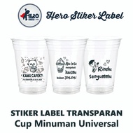 Quotes Stickers, Transparent Stickers, Cup Stickers, Drink Stickers, 35-50 pcs