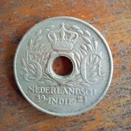 Uang koin kuno. Nederlandsch Indie. 5 cent tahun 1921