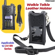 【PT-14】Vineyuan UV-9R Radio Walkie Talkie Leather Holster, Holder Leather Holster Case for UV-9R Ser