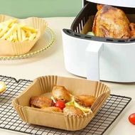 50-Sheet Square AIR FRYER Paper Grilled Oil Paper/