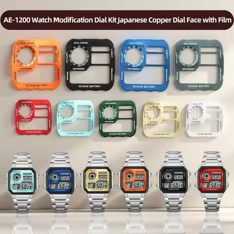 Copper Metal Dial AE1200 For Casio AE-1200 series Metal Watch Face From Japan Top Quality Copper mat